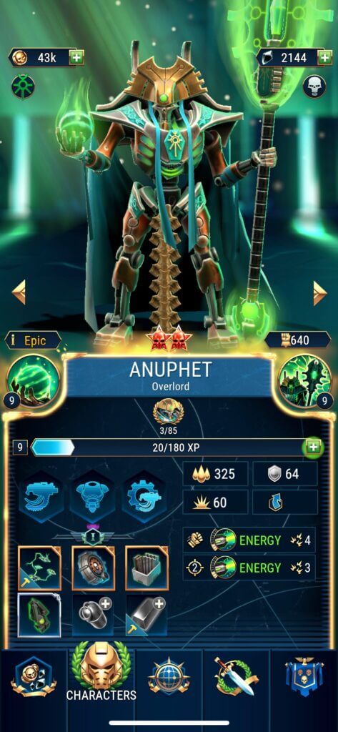 Upgrade your Characters and harness the full power of ancient Xenos technology!